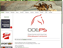 Tablet Screenshot of pferdesport-ooe.at